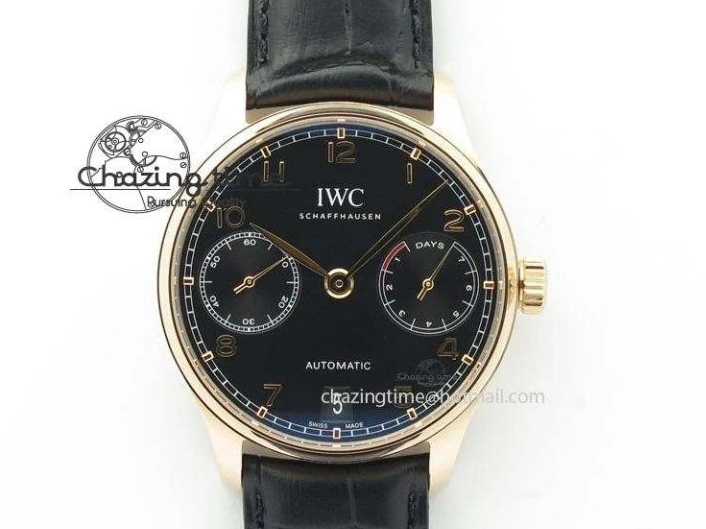 MIROTIME 1219 Affordable Portuguese Real PR Real Annual Calendar IW5035 ZF 1:1 Best Edition White Dial Blue Markers on Blue Leather Strap A 7143